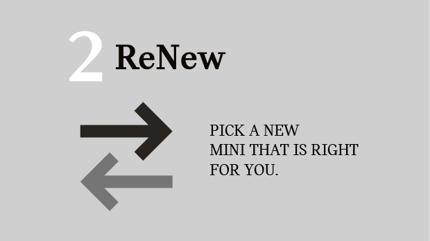 PICK A NEW MINI THAT IS RIGHT FOR YOU.